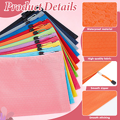 24 pochette zippée en tissu bicolore pour dossiers&nbsp;ABAG-DR0001-20