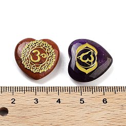 7 Chakra-Naturedelstein-Ornamente&nbsp;G-P537-01B