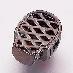 Perline zirconi micro pave  in ottone&nbsp;ZIRC-G099-16B