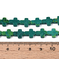 Kunsttürkisfarbenen Perlen Stränge&nbsp;G-N352-22A-01