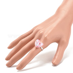 3D-Harzherz mit verstellbarem Sternring&nbsp;RJEW-JR00457