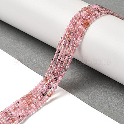 Natürliche Stränge aus Rutilquarzperlen in Schwarzgold&nbsp;G-B090-A12-01
