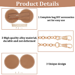 Kits de fabrication de sacs seau en cuir PU DIY&nbsp;DIY-WH20081-056A