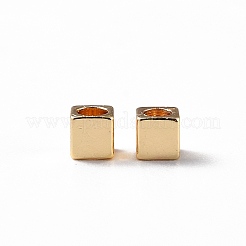 Latón entrepieza de abalorios&nbsp;LS-KK-WH0034-23G-01A