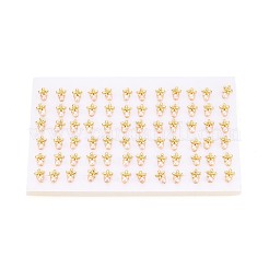 Blumenohrstecker aus Messing mit Naturperlen&nbsp;PEAR-N017-07E