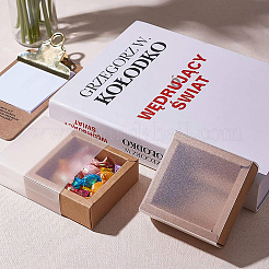 Boîtes à bijoux en papier kraft&nbsp;LS-CON-WH0068-65A