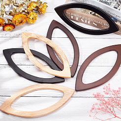 6pcs 3 Farben Holztaschengriff&nbsp;FIND-PH0002-29-WH