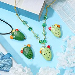 4 pendentif en porcelaine fait main&nbsp;PALLOY-SW00141