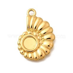 Cabochon-Fassungen für Anhänger aus Edelstahl 304&nbsp;STAS-E545-04-M