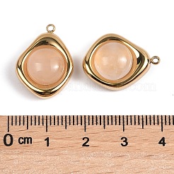Natürlichen Rosenquarz Anhänger&nbsp;STAS-L022-487G-01