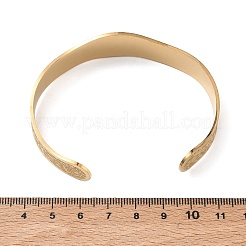 Bracelets manchettes en acier inoxydable 304 à motif abstrait pour femmes&nbsp;BJEW-D466-04G