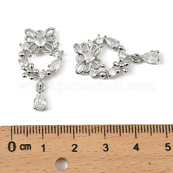 Ottone micro spianare pendenti zirconi&nbsp;KK-C107-03P