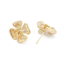 Accessoires de clous d'oreilles en laiton&nbsp;KK-Z099-05G-02