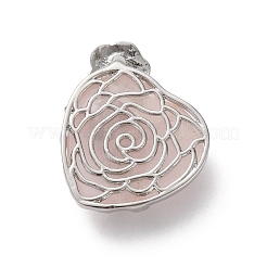 Natürlichen Rosenquarz Anhänger&nbsp;G-B042-01P-04