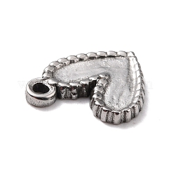 304 Edelstahl Charms Cabochon Fassungen für Emaille&nbsp;X-STAS-B024-09P