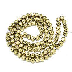 Electroplate non magnetici ematite sintetico fili di perline&nbsp;X-G-S352-44B-01
