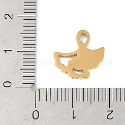 Breloques en acier inoxydable 304 plaquées par ions (IP)&nbsp;STAS-C108-16G