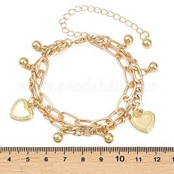 Figaro-Armbänder aus Eisen und Büroklammerketten&nbsp;BJEW-A156-01G