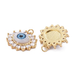 Pendentifs en laiton zircon cubique transparent&nbsp;ZIRC-Z011-33E