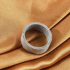 201 Edelstahl-Fingerringe&nbsp;RJEW-H242-01A