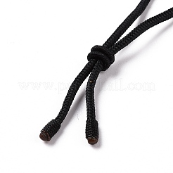 Collana con pendente a vortice di ametista naturale regolabile con cordino in nylon da donna&nbsp;NJEW-L171-05B