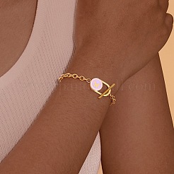 Bracelets de chaîne d'acier inoxydable&nbsp;PW-WG2F51C-02