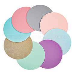 8 Stück 4 Farben Pu-Leder-Bechermatten&nbsp;DJEW-MB0001-01