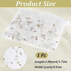 1 Yard Polyester-Seidennetz-Rüschenrandbesatz&nbsp;DIY-CY0002-80B