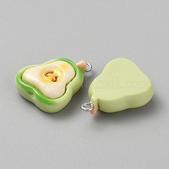 Pendentifs en résine opaque&nbsp;CRES-CJC0011-004F-P