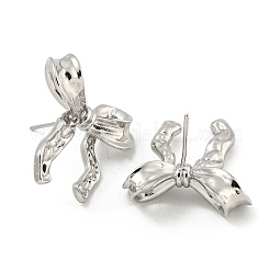 Boucles d'oreilles en laiton plaqué en rack&nbsp;EJEW-M247-18P