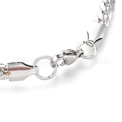 Bracciali a catena in acciaio inossidabile 304 anti-ossidazione&nbsp;BJEW-L636-02A-P