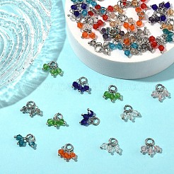 48 Stück 12 Farben imitieren österreichischen Kristall Doppelkegel Glas Anhänger&nbsp;PALLOY-YW00070