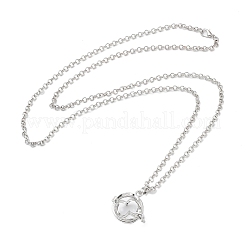 Colliers avec pendentif en laiton&nbsp;NJEW-P299-A08-P