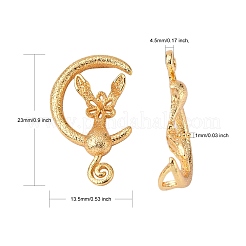 Messingschraube Eye Peg Bails Anhänger&nbsp;KK-T062-105G-NF