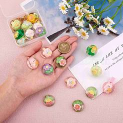 20pcs 10 Arten transparente Harzcabochons&nbsp;CRES-SZ0001-37