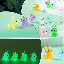 60 pièce de décorations lumineuses en résine pour chien&nbsp;RESI-SP0001-37