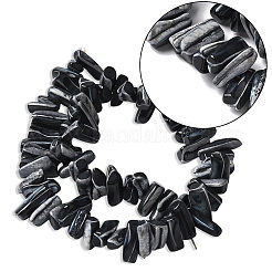 1 brin de perles de coquillage de troca naturelles teintes&nbsp;SSHEL-PA0001-01C