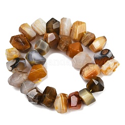 Natürliche gelbe Botswana Achat Perlen Stränge&nbsp;G-F796-D01-01