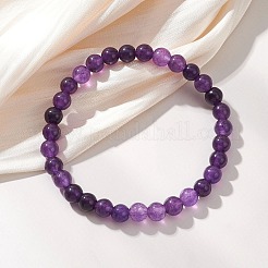 6 bracelet extensible en perles de quartz naturel pour femmes et hommes&nbsp;BJEW-JB12965