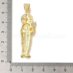 Hiérarch rack placage laiton micro pavé pendentifs en zircone cubique clair&nbsp;KK-U019-27G