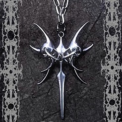 Collane con pendente a spine in lega gotica unisex&nbsp;WG7D1A5-01