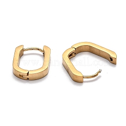 Orecchini a cerchio huggie in acciaio inossidabile 304&nbsp;STAS-J033-11B-G