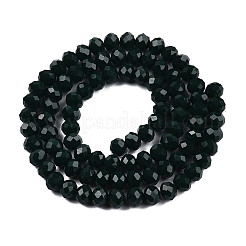 Opaque couleur unie imitation jade perles de verre brins&nbsp;LS-EGLA-A044-P6mm-D12