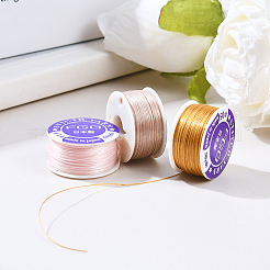 3 Rolle 3 Farben speziell beschichteter Nylon-Perlenfaden für Saatperlen&nbsp;OCOR-PA0001-01A