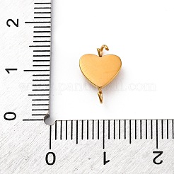304 Edelstahl Strass Herz Verbindungsstück Charms&nbsp;STAS-M110-15G