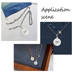 16 pendentif en acier inoxydable de style 201&nbsp;STAS-DC0004-50