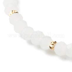 Set di braccialetti di stirata dei branelli di vetro&nbsp;BJEW-JB06575-02