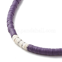 Heishi-Perlenkette aus Fimo mit dem Wort Liebe für Frauen&nbsp;NJEW-JN03790
