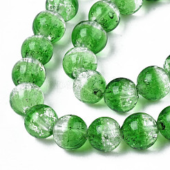 Fili di perline di lampwork trasparenti luminosi fatti a mano&nbsp;LAMP-T017-04D