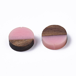 Cabochons en résine & bois&nbsp;RESI-S358-70-H39